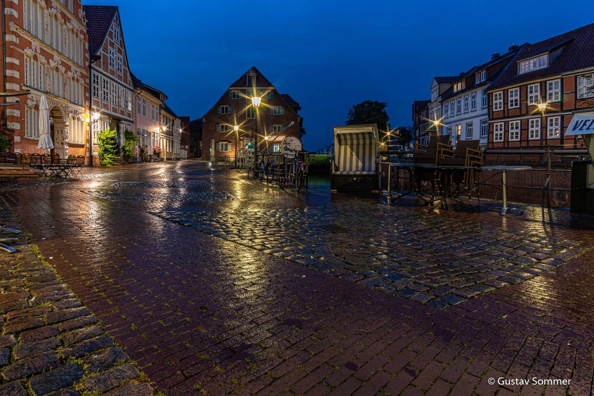 Stade Museum in der Blauen Stunde