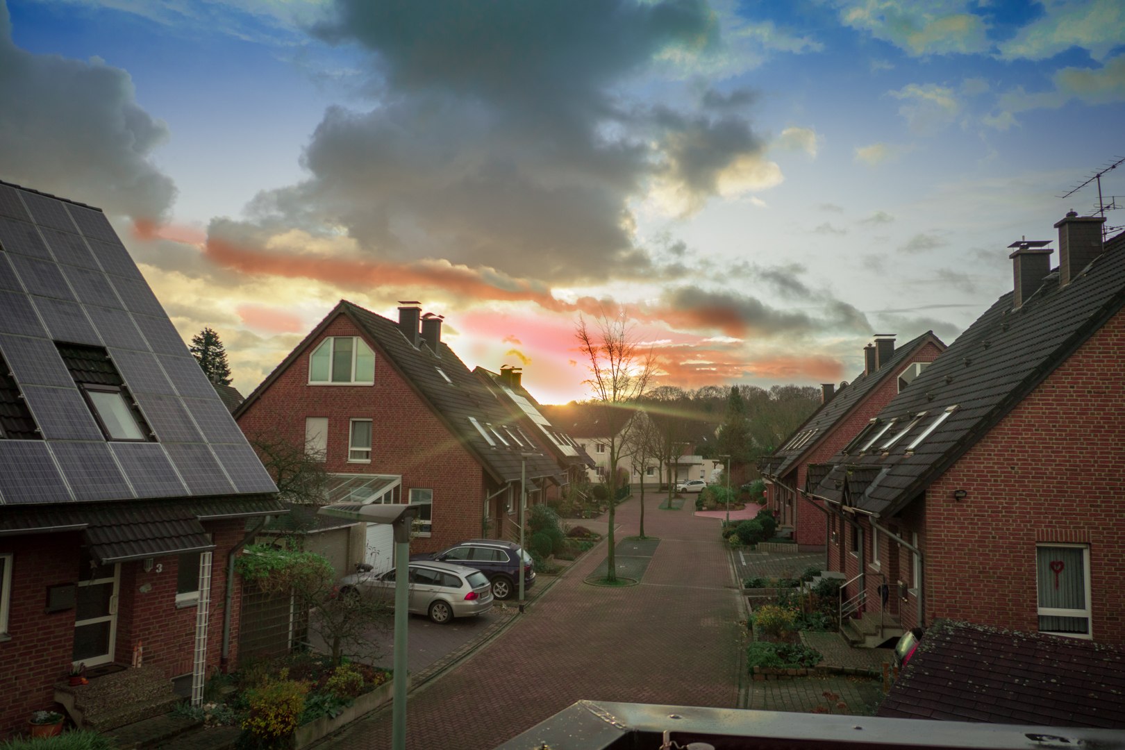 Sonnenaufgang im Dezember