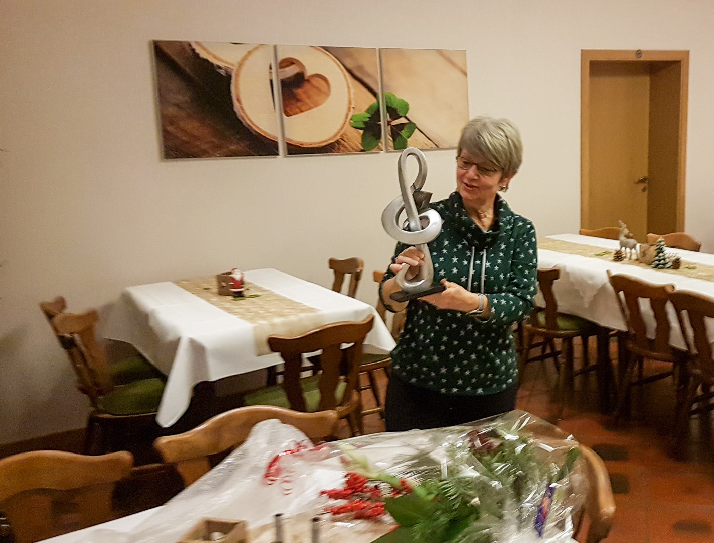 Waltraud Sommer, 20 Jahre Chorleiterin Posaunenchor Drevenack