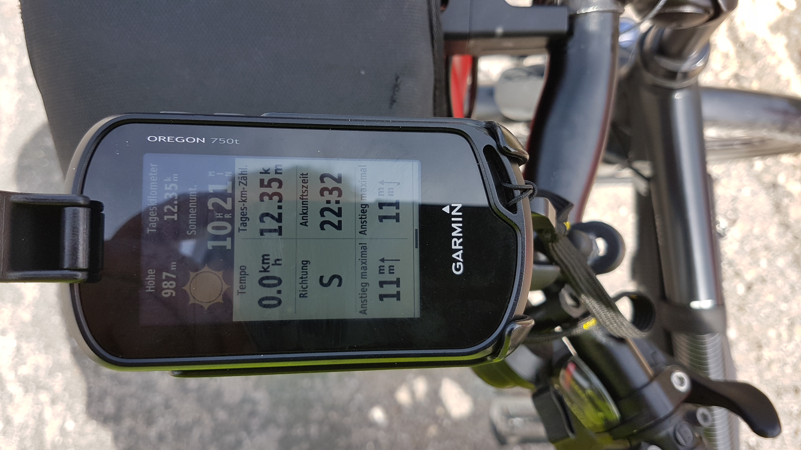 Garmin Oregon 750t auf dem Camino Francés Jakobsweg Spanien