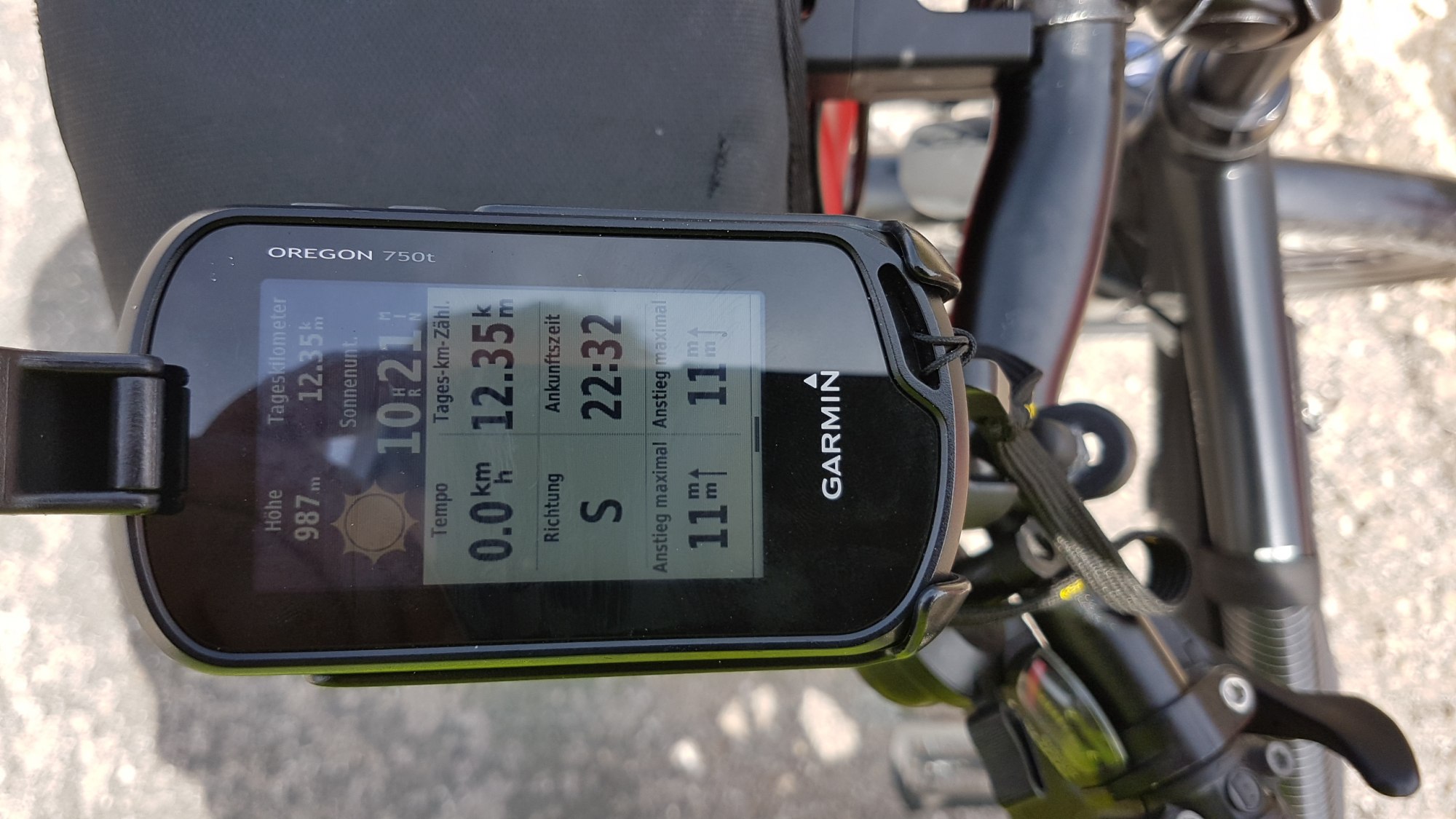 Garmin Oregon 750t auf dem Camino Francés Jakobsweg Spanien