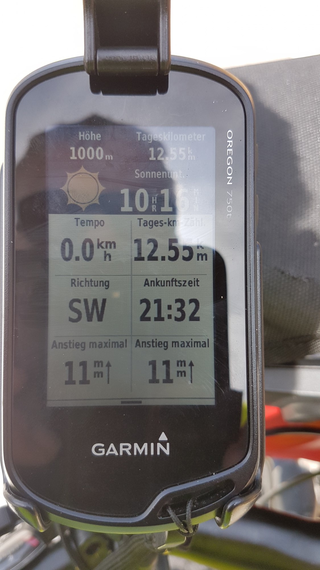 Garmin Oregon 750tauf dem Camino Francés Jakobsweg Spanien