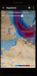 Der Regen ist heute Nacht durch ...