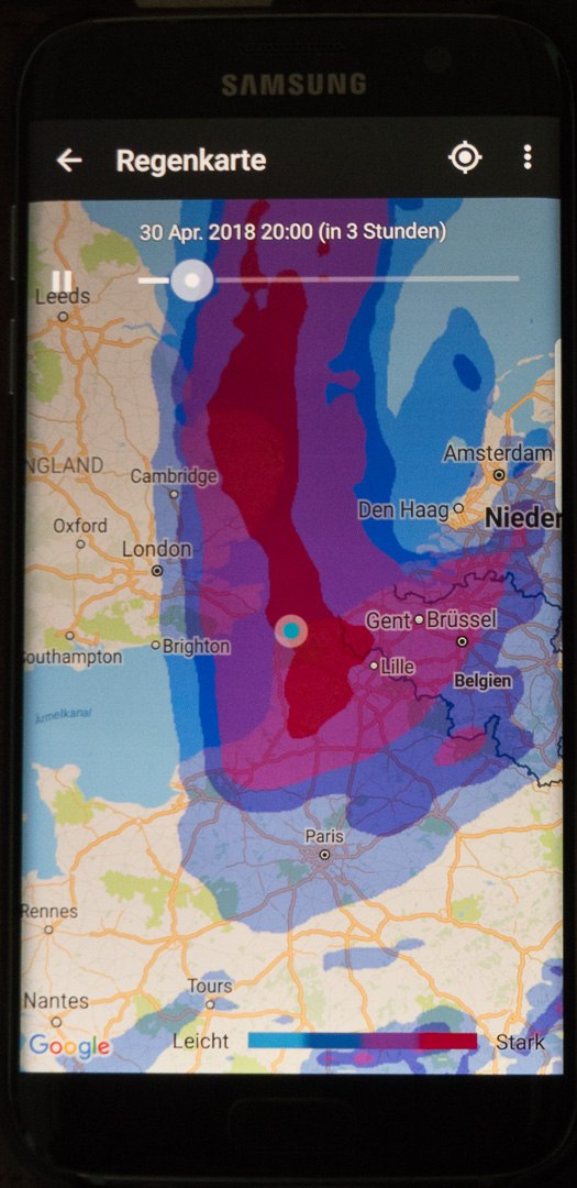 Regenkarte 30.04.2018 17:20 Uhr