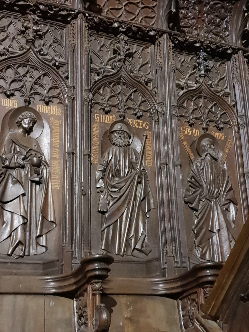 Jakobus im Chorgestühl (15. Jhd.) der Kathedrale  (13. Jhd.) Catedral Santa María La Regla