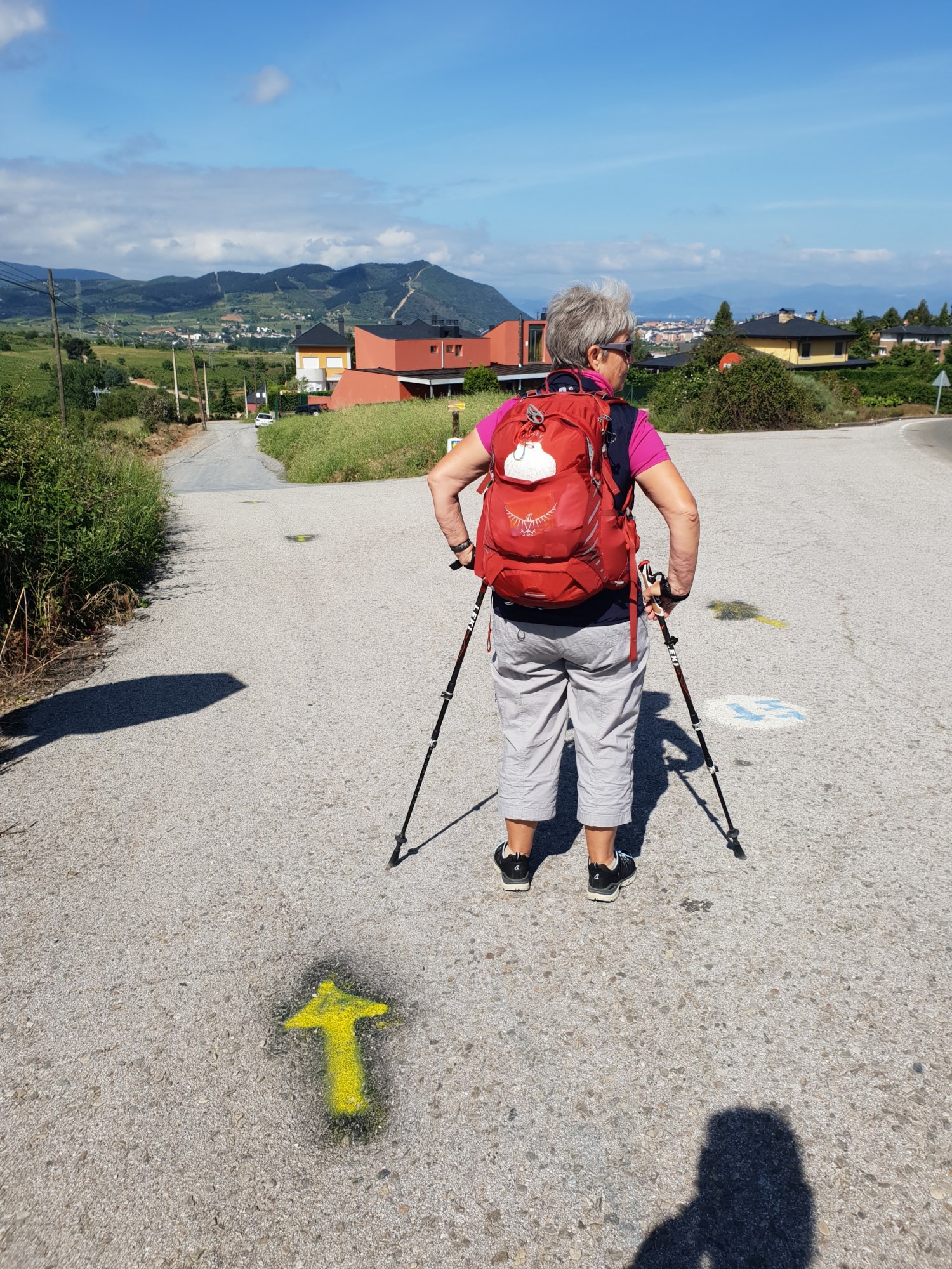 Hier teilt sich der Pilgerweg