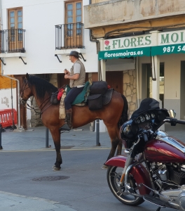 Pilger zu Pferd in Villafranca