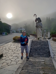 Die Sonne hinter dem Morgennebel