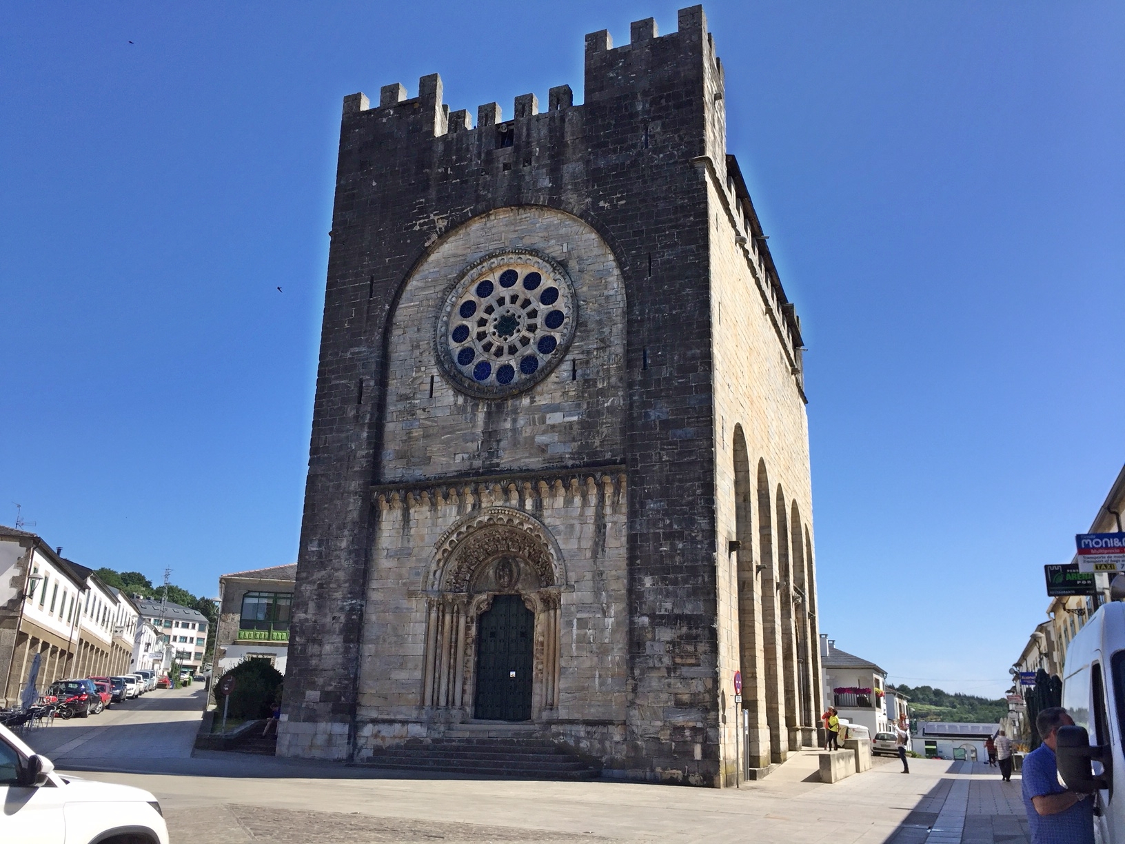 Stein für Stein umgesetzt Kirche Portomarin
