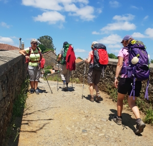 Brücke auf dem Weg nach Melide