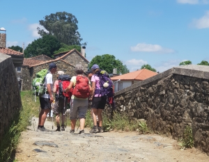 Brücke auf dem Weg nach Melide
