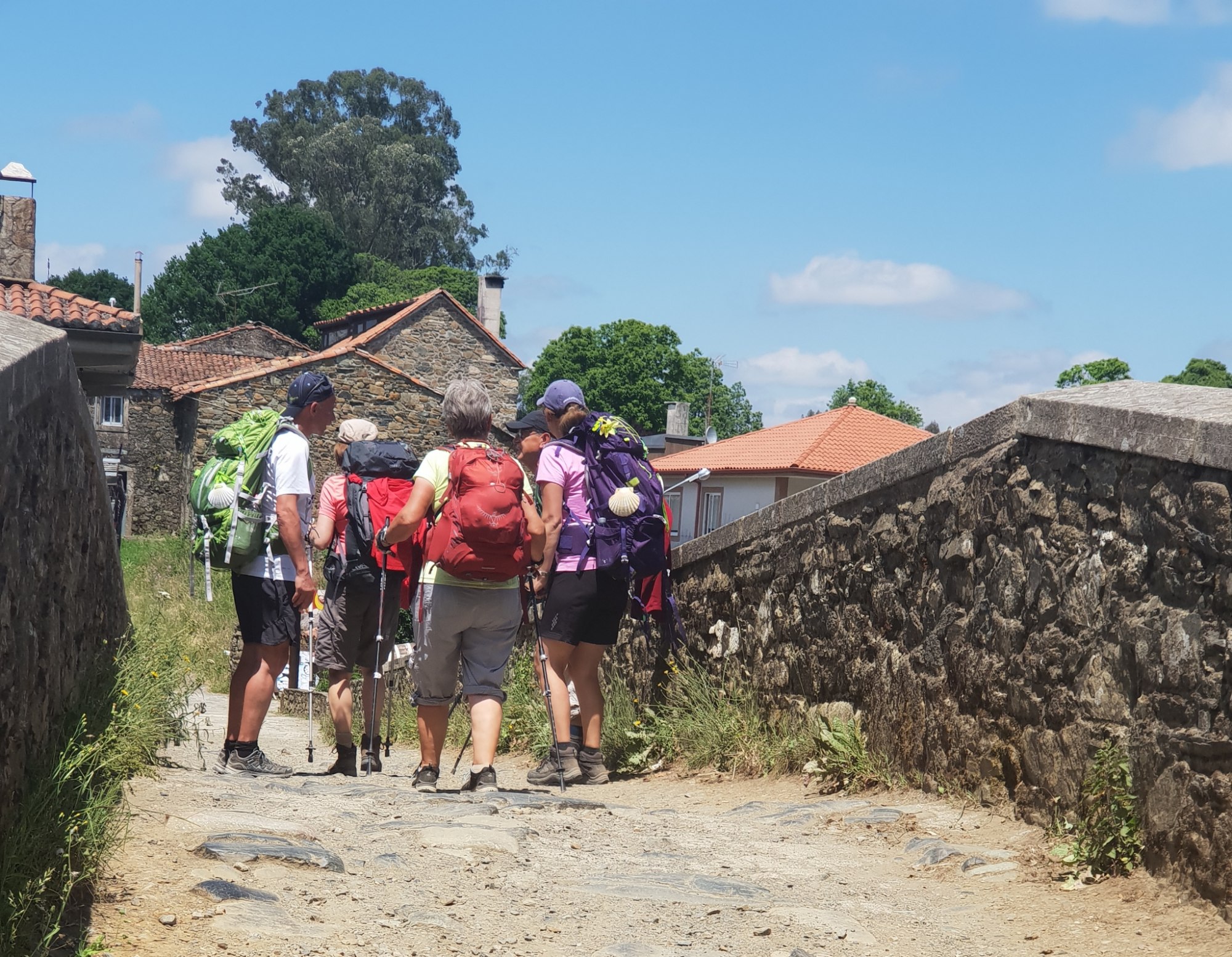 Brücke auf dem Weg nach Melide