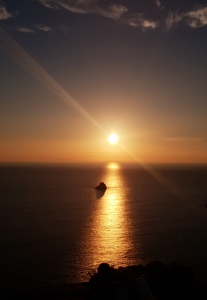 Sonnenuntergang am Kap Finisterre 