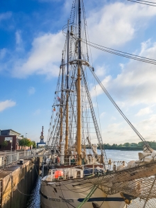 Die Großherzogin Elisabeth an ihrem Liegeplatz in Elsfleth