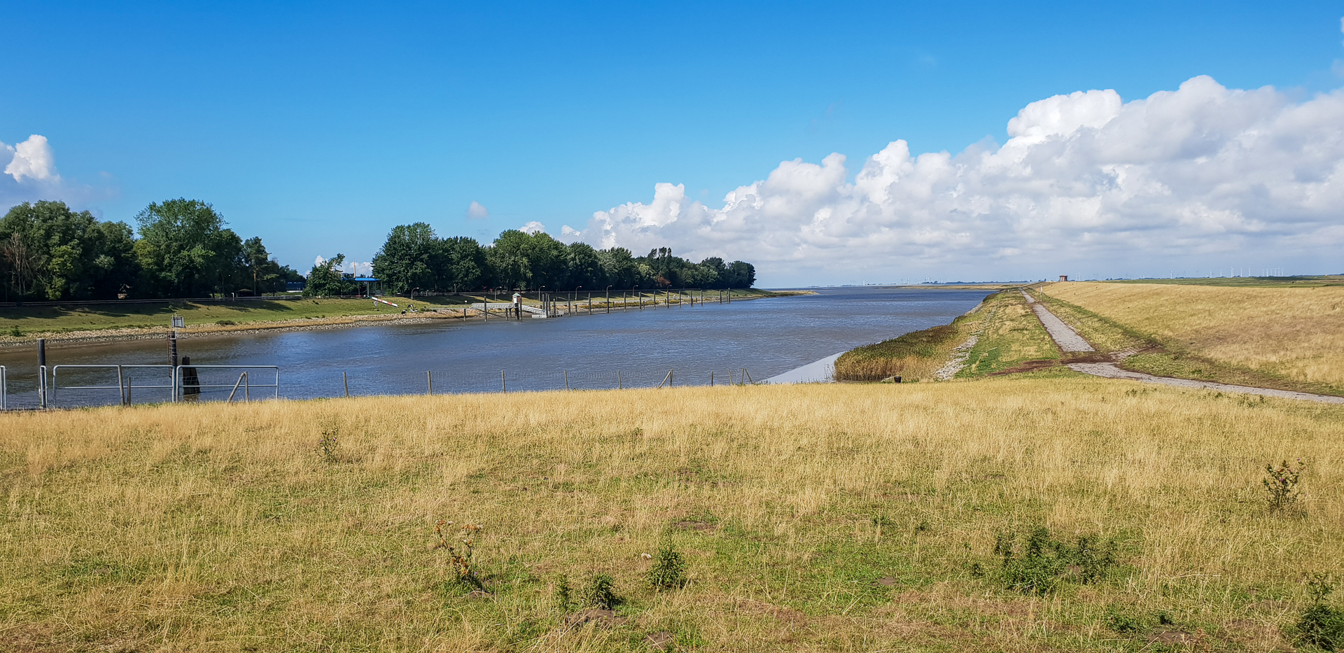 Oste Mündung in die Elbe