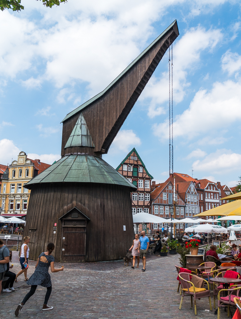Alter Hafenkran (Nachbau) in Stade