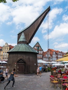 Alter Hafenkran (Nachbau) in Stade