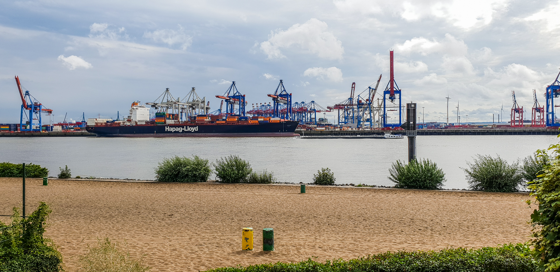 Elbestrand und Hafen Hamburg