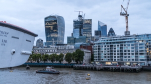 London von der MS Berlin aus