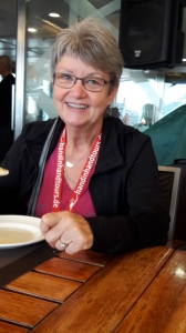 Walli auf dem Verandadeck der MS Berlinauf dem Weg nach Falmouth