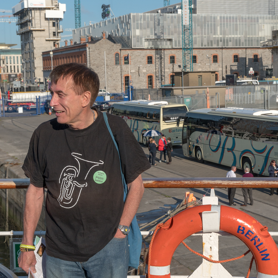 Wolfgang bei der Ankunft in Dublin