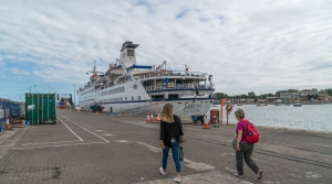 Rückkehr zur Anlegestelle der MS Berlin