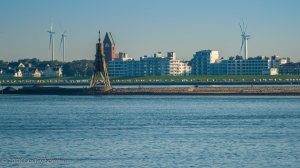 Cuxhaven Kugelbake in der Abendsonne