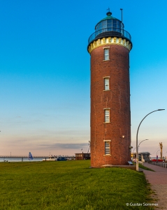 Hamburger Leuchtturm an der Alten Liebe in Cuxhaven