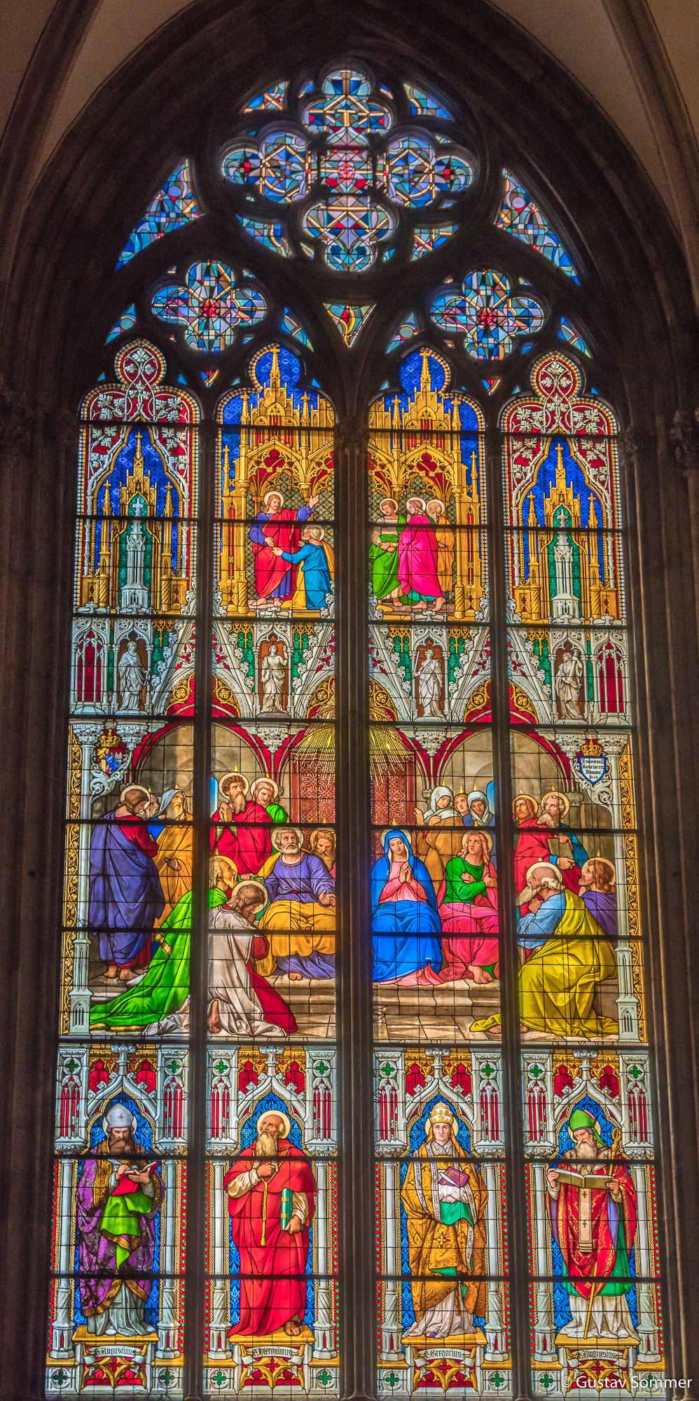 Im Kölner Dom: Pfingstfenster, 1848